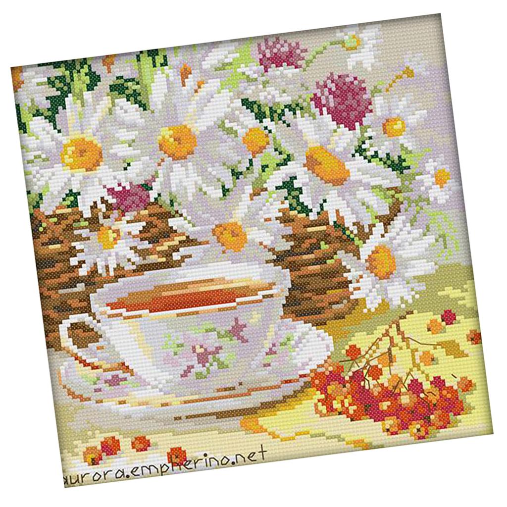 Cross Stitch Printed Canvas Ch - огляд і ціна Chamomile Tea