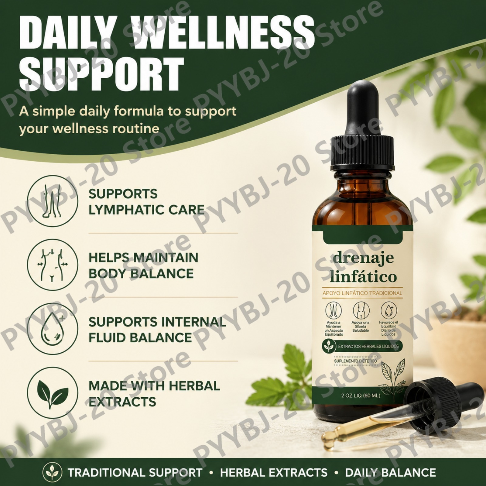 Herbal Lymphatic Support Liqui - огляд і ціна Herbal Supplement